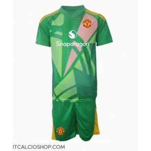 Manchester United Portiere Terza Maglia Bambino 2024-25 Manica Corta (+ Pantaloni corti)